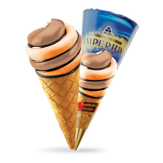 Морозиво Рудь Imperium Тортуфо ріжок 100г м/у