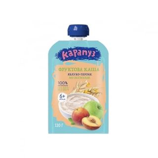 Каша 110 г Карапуз мультизлакова з яблучно-персиковим пюре