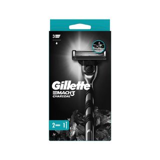 Бритва Gillette Mach3 Charcoal, с 2 сменными кассетами шк: 8700216074308