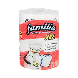 Бумажные полотенца Familia Xxl 2сл 1рул
