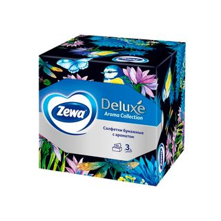 САЛФЕТКИ ZEWA DELUXE АРОМА 60ШТ