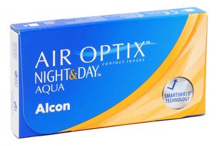 Контактні лінзи Air Optix Night & Day Aqua, BC 8.6, TM Alcon упаковка (3шт.) sph -5,0