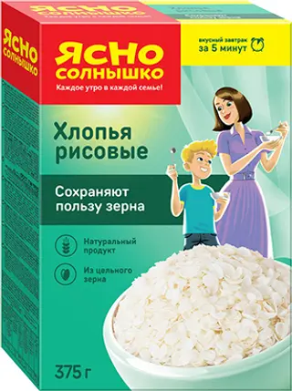 იასნო სოლნიშკო ბრინჯის ფანტელი 375 გ/4600819311999 