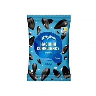 Насіння соняшнику 150 г День у День солоне смажене м/уп