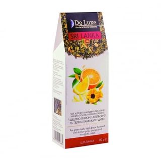 Чай 80г De Luxe F&G Selected зелений з цитрусом та пелюстками квітів