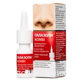 Галазолін Комбі Спрей Назал., Р-н 1 Мг/мл + 50 Мг/мл Фл.-крапельн. 10 Мл №1