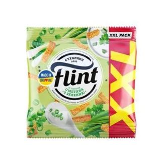 Сухарики Flint сметана із зеленню пшенично-житні 140г