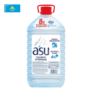 A"Su, Вода A`Su 8Л Негазированная, шт, ШК: 4870002328886