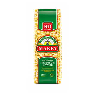 Макароны Макфа Ракушечки гладкие 250 гр.