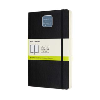 Записник Moleskine Classic Expanded Середній / Нелінований Чорний М'який