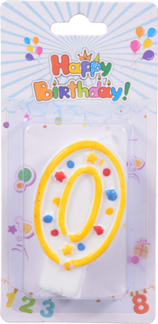 Свічка цифра "0" арт. HS-106 И149