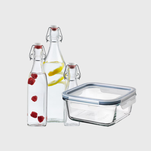 Ապակե շշեր և տարաներ.