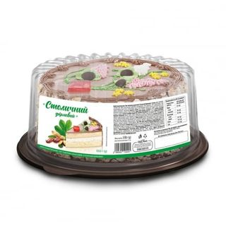 Торт 0,55 кг Своя Лінія Столичний повітряно-горіховий п/уп