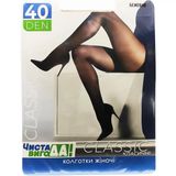 Колготи жіночі ЧИСТА ВИГОДА! Classic еластичні з посиленим верхом з шортиками 40 den р.2 натуральний
