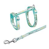 Поводок + шлея для котів з рибками