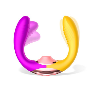 TWO LOVERS COUPLES VIBE 3IN1 FINGER AND SUCTION TONGUE USB (8436583797990)