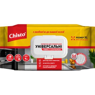 CHISTO სველი ხელსახოცი უნივერსალური საწმენდი 54 ც (ჩისტო)