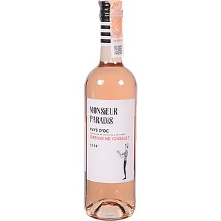 Вино Monsieyr Paradis Gren Cins 0,75 л сух. рожеве 12,5% (Франція)