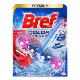 Блок туалетний Bref «Сила Актив» «Квіткова свіжість» 50г