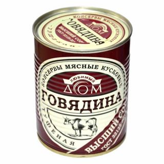 Говядина тушеная в/с ГОСТ Золотая серия ж/б 338 гр. Любимый дом