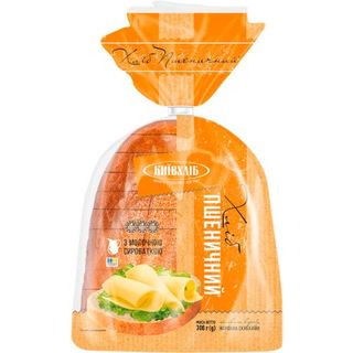 Хліб Київхліб Пшеничний нарізаний половинка 300 г