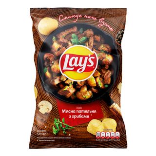 Чипси Мясна Пательня З Грибами 120г Lays