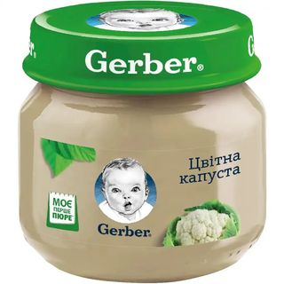 Пюре Gerber Цвітна капуста для дітей від 6 місяців овочеве 80 г