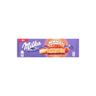 მილკა-შოკოლადის ფილა მარწყვის ჩიზქეიქი 300გრ/7622210679376