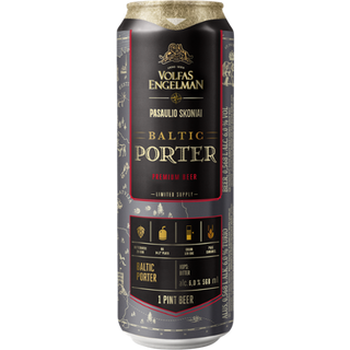 Пиво Вольфас Енгальман Балтік Портер Темне Фільтроване 6% ж/б 0.568л