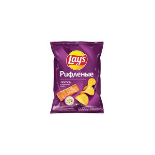 Lay's  Чипсы  Рифленые  Лосось  В  сливочном  соусе  140 Гр