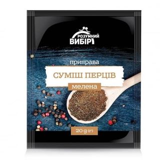 Приправа 20г Розумний вибір Суміш перців мелена