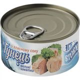 Тунець Ice Storm великі шматки у власному соку 185 г