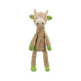 Іграшка Trixie для собак Корова зі звуком поліестер/бавовна бежева 50см