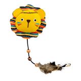 Іграшка YIWU для котів Лев з шелестячим наповненням 7,5х8,5 см