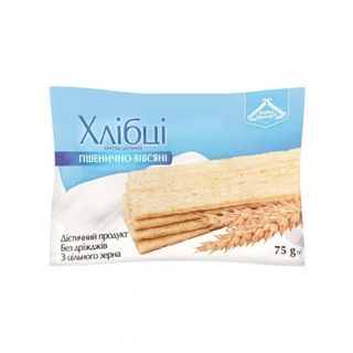 Хлібці 75г Лавка Здоров'я Хрусткі дієтичні пшенично-вівсяні