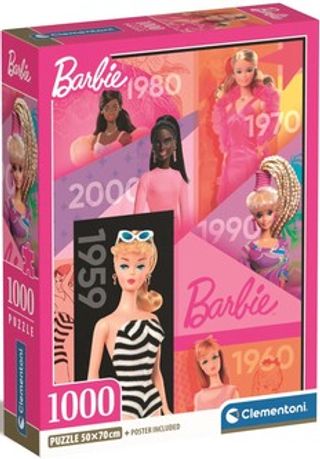 Clementoni Puzzle - ფაზლი ბარბი "Compact" 1000 ნაწილი