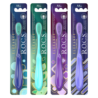 როქსი - კბ/ჯაგრისი Elegance საშუალო 821 R.O.C.S. Toothbrush elegance. medium 0821