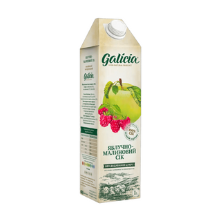 Сік Galicia Яблучно-малиновий неосвітлений пастеризований TGA 1л