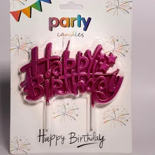 HAPPY BIRTHDAY ვარდისფერი