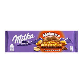 Шоколад Milka з арахісом в карамельній начинці 276г