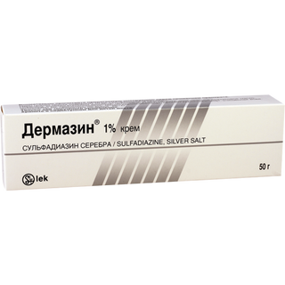 დერმაზინი კრემი 1% 50გრ ტუბი #1  Dermazin cream 1% 50g #1