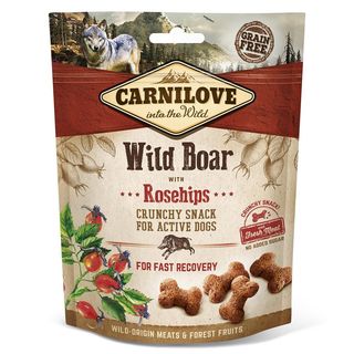 Carnilove Dog Crunchy Snack ласощі дикий кабан, шипшина для собак 200г