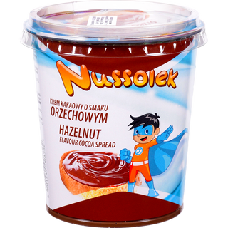 Паста Nussolek 400 г шоколадна з горіх. смаком (Польща)