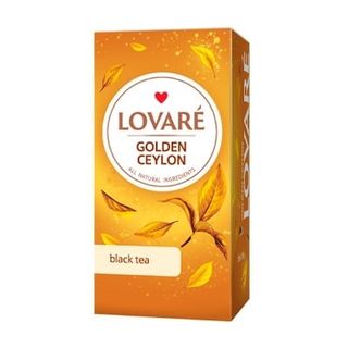 Чай (24 ф/п * 2 г) Lovare Golden Ceylon чорний байховий цейлонський дрібний з ярликом к/уп