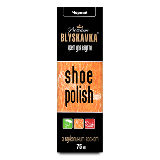 Крем для взуття Blyskavka чорний 75мл