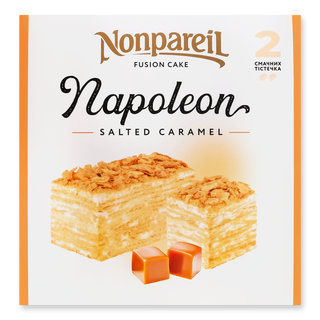Тістечка Nonpareil «Наполеон» солона карамель 0,19кг