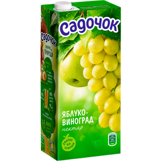 Нектар Садочок Яблучно-Виноградний т/п 0,95л