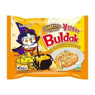 ЛАПША SAMYANG БЫСТР. ПРИГОТ. BULDAK KUATTRO CHEESE (ХАЛЯЛЬ) ПАКЕТ 140ГР