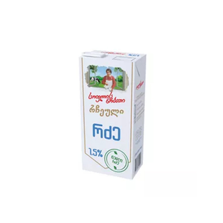 სოფლის ნობათი რძე რჩეული 1.5% 950გრ/4760081604271