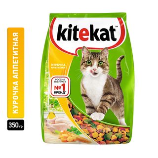 Корм Kitekat Для Кошек Сухой Курочка Аппетитная 350 Гр